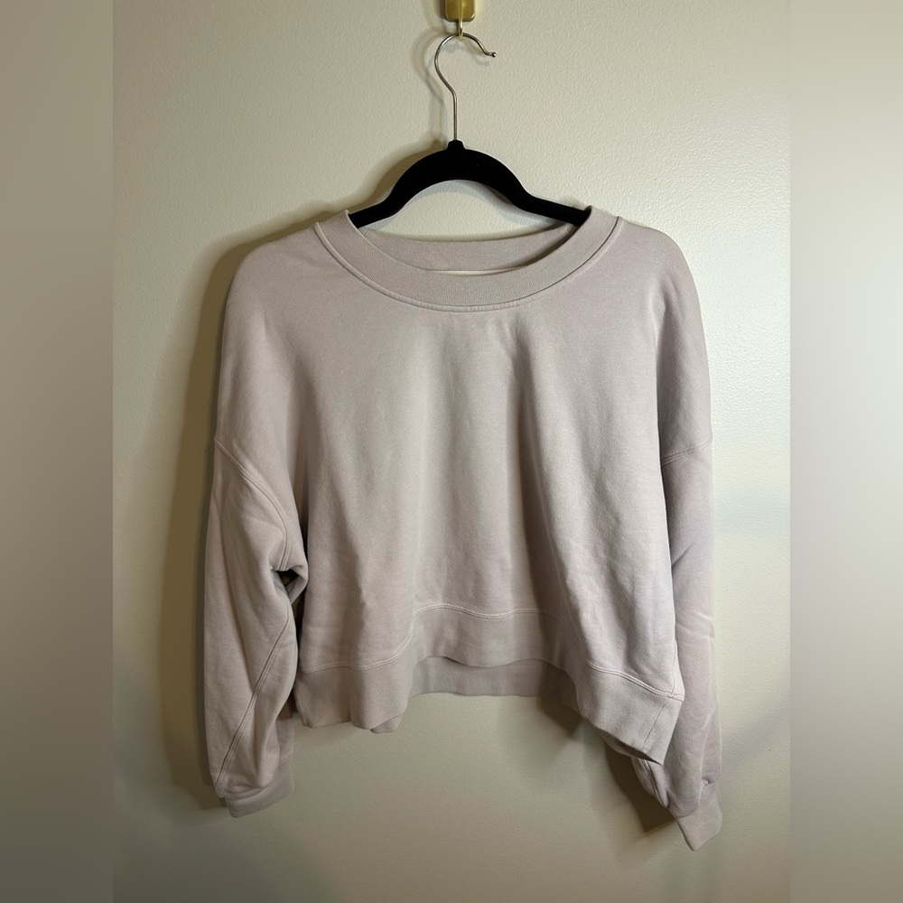 Lululemon athletica perfectly oversized cropped crew terry